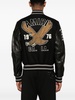 Eagle Varsity leather-panelled bomber jacket