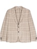 virgin-wool-blend checked blazer