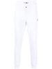 logo-plaque cotton track pants