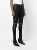 lambskin skinny-fit zipped trousers