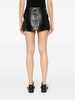 logo-embellished belted miniskirt