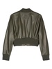 leather bomber jacket