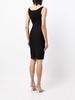 cut-out bodice pencil dress