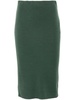 virgin wool midi skirt