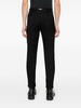 snakeskin-pattern slim-cut tailored trousers