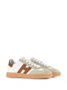 Cool panelled leather sneakers