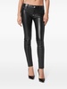 skinny-cut faux-leather trousers