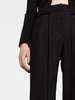 pinstripe wool trousers