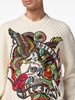 Tattoo graphic-print jumper