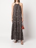 Galya geometric-print maxi dress