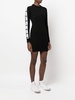 logo-tape detail dress