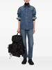 decorative-pockets denim shirt