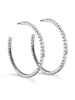 18kt white gold Ice Cube earrings