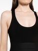 logo-waistband cropped tank top