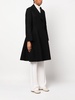 A-line double-breasted wool coat