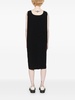 Black Lidia Cotton Midi Dress