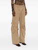 straight cotton cargo trousers