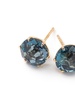 18kt yellow gold Medium Rock Candy London blue topaz studs