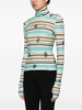 Cody striped turtleneck top