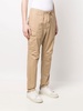 drawstring-waist tapered trousers