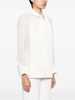 Vinka pleated long-sleeve shirt