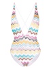 zig-zag knitted swimsuit