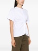 inverted-pleats cotton T-shirt