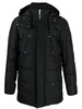 detachable-hood padded coat