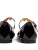 patent leather ballerina shoes