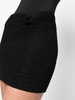 Kaukaz knot-detail knitted miniskirt