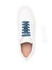 'cassina' Beige Low Top Sneakers With Gancini And Suede Details In Leather Man