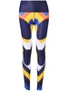 chevron-print compression leggings