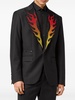 Flame single-breasted blazer 