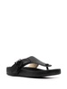 Leather Anagram Buckle Comfort Sandals 