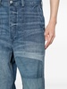 distressed wide-leg jeans