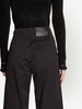 cropped cotton twill culottes