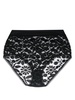 high-waist floral lace briefs