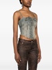 Blue Lara Denim Corset Top