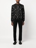 LS jacquard monogram jumper