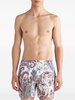 paisley-print drawstring swim shorts