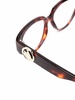 logo-plaque tortoiseshell-effect glasses