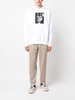 photograph-print cotton hoodie