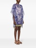 floral-print kaftan dress