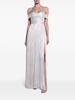 Silver-ToneSerene Draped Gown