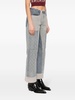 mid-rise straight-leg jeans