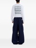 cargo-pocket cotton trousers 