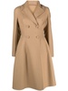 A-line double-breasted wool coat