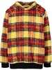 plaid-check print hoodie