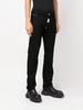 embroidered-logo straight-leg jeans