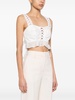 crochet knit-detail crop top